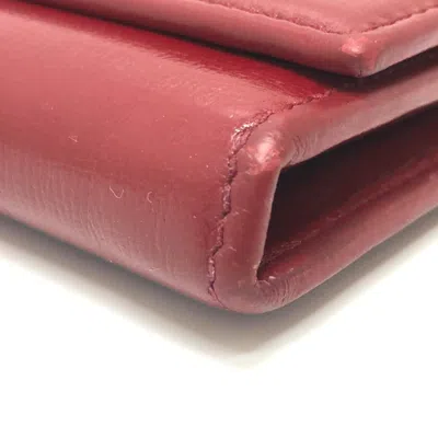 Pre-owned Gucci Red Leather Wallet (bi-fold) ()