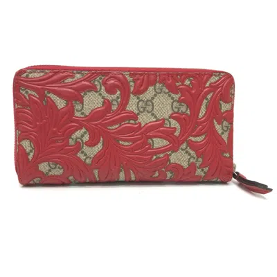 Pre-owned Gucci Red Other Long Wallet (bi-fold) ()