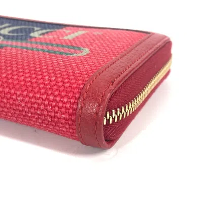 Pre-owned Gucci Red Other Long Wallet (bi-fold) ()