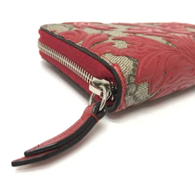 Pre-owned Gucci Red Other Long Wallet (bi-fold) ()