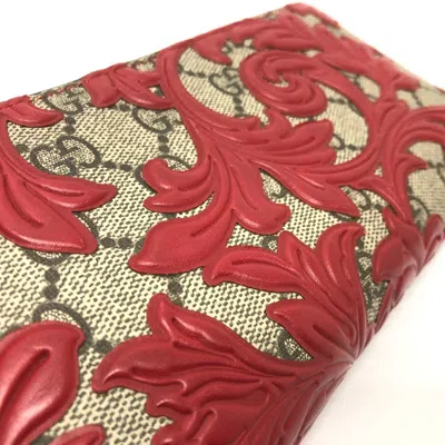 Pre-owned Gucci Red Other Long Wallet (bi-fold) ()