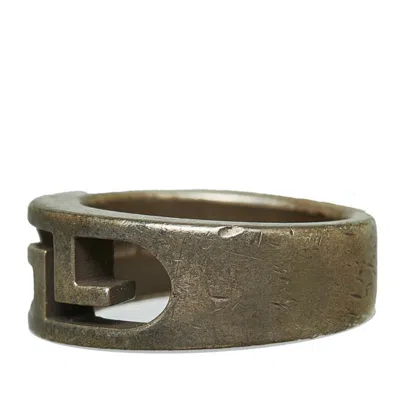 Pre-owned Gucci Silver Metal Band Ring ()
