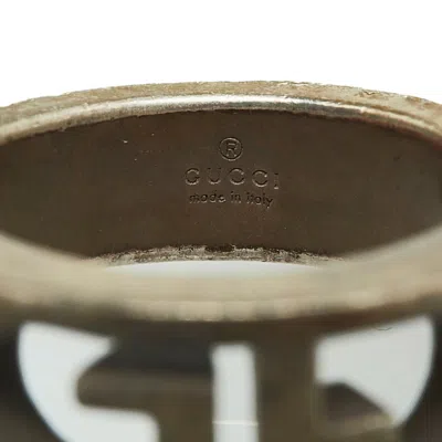 Pre-owned Gucci Silver Metal Band Ring ()