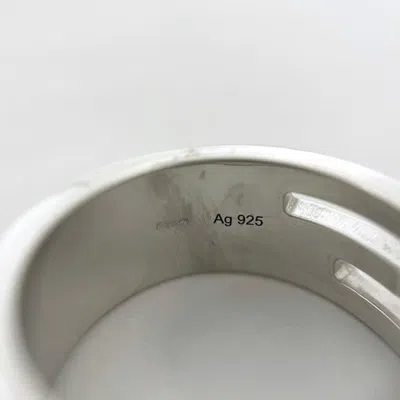 Pre-owned Gucci Silver Silver 925 Band Ring ()