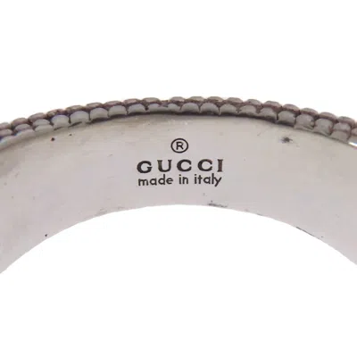 Pre-owned Gucci Silver 925 Band Ring ()