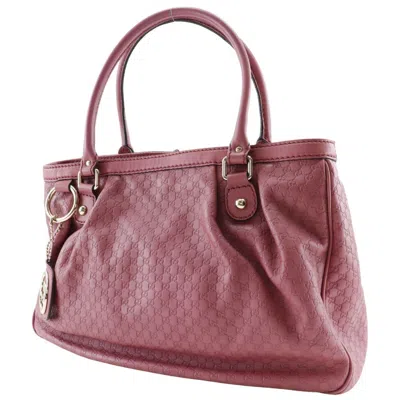 Pre-owned Gucci Sukey Pink Leather Tote Bag ()