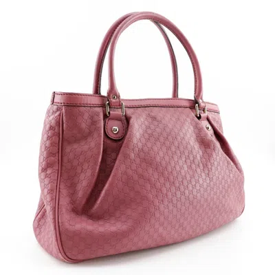 Pre-owned Gucci Sukey Pink Leather Tote Bag ()