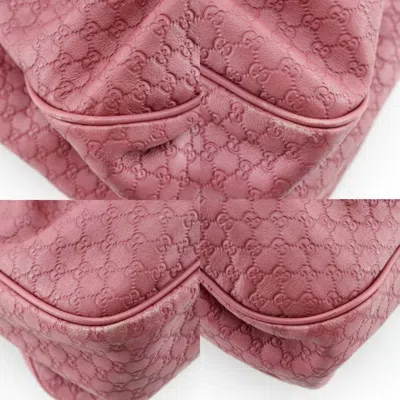 Pre-owned Gucci Sukey Pink Leather Tote Bag ()