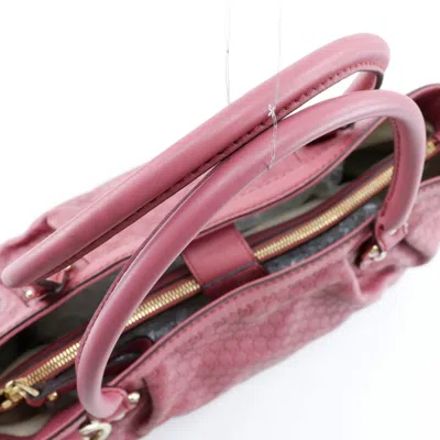 Pre-owned Gucci Sukey Pink Leather Tote Bag ()