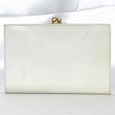 Pre-owned Gucci White Leather Wallet (bi-fold) ()