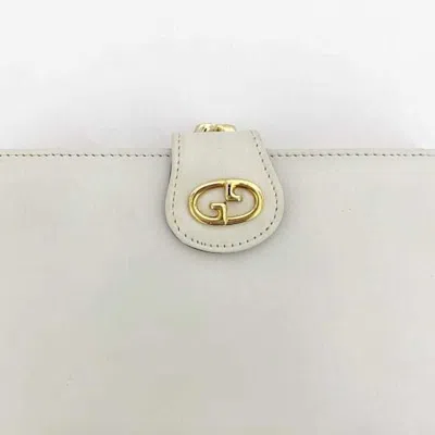 Pre-owned Gucci White Leather Wallet (bi-fold) ()
