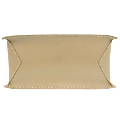 Pre-owned Hermes Beige Box Calf Leather Chevre Leather Tote Bag ()