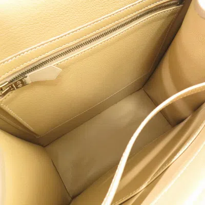 Pre-owned Hermes Beige Box Calf Leather Chevre Leather Tote Bag ()