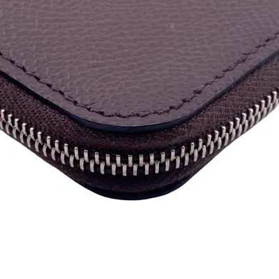 Pre-owned Hermes Beige Brown Leather Coin Purse/coin Case () In Beige, Brown
