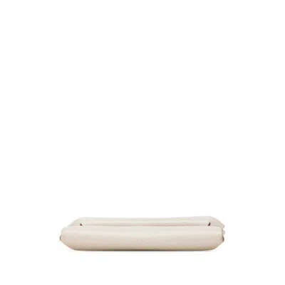 Pre-owned Hermes Beige Ivory Epsom Leather Coin Purse/coin Case () In Beige, Ivory