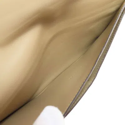 Pre-owned Hermes Beige Long Wallet (bi-fold) ()