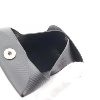 Pre-owned Hermes Black Epsom Leather Coin Purse/coin Case ()