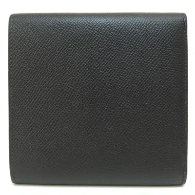 Pre-owned Hermes Black Epsom Leather Wallet (bi-fold) ()