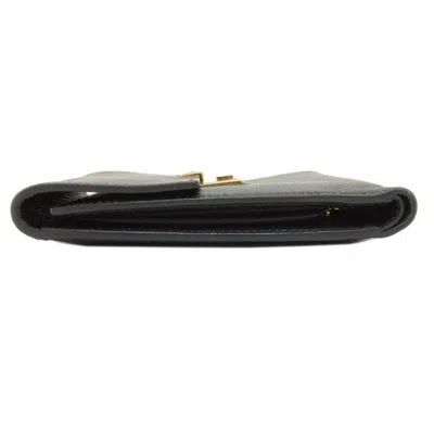 Pre-owned Hermes Black Epsom Leather Wallet (bi-fold) ()