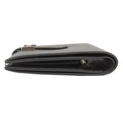 Pre-owned Hermes Black Epsom Leather Wallet (bi-fold) ()
