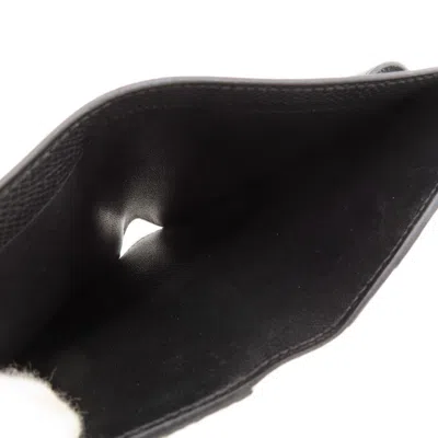Pre-owned Hermes Black Epsom Leather Wallet (bi-fold) ()