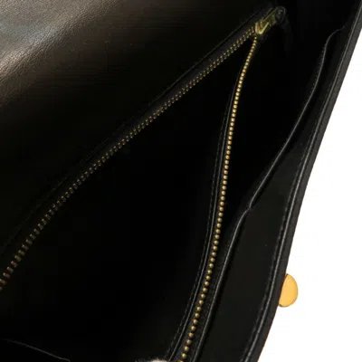 Pre-owned Hermes Black Satin Shoulder Bag ()