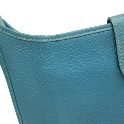 Pre-owned Hermes Blue Jean Taurillon Clemence Leather Shoulder Bag ()