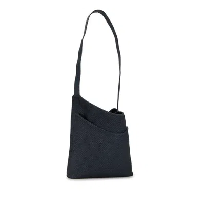 Pre-owned Hermes Blue Navy Canvas Shoulder Bag () In Blue, Navy