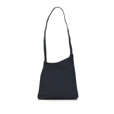 Pre-owned Hermes Blue Navy Canvas Shoulder Bag () In Blue, Navy