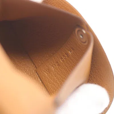 Pre-owned Hermes Brown Chevre Leather Coin Purse/coin Case ()