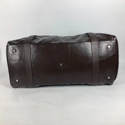 Pre-owned Hermes Brown Coated Canvas Boston Bag Shoulder Bag ()