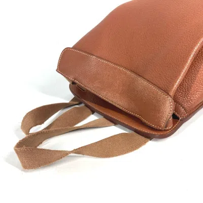 Pre-owned Hermes Brown Leather Backpack ()