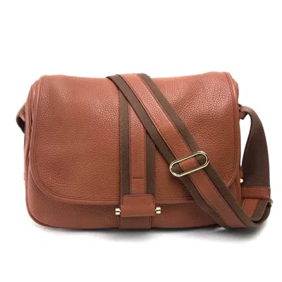 Pre-owned Hermes Brown Leather Shoulder Bag ()