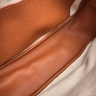 Pre-owned Hermes Brown Leather Shoulder Bag ()