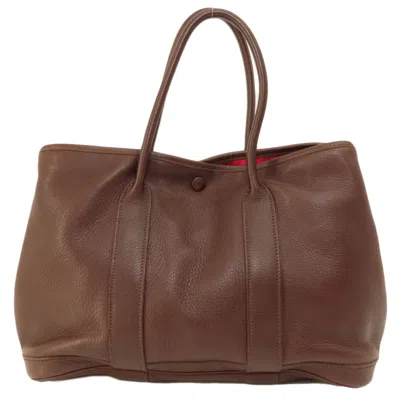 Pre-owned Hermes Brown Swift Leather Tote Bag ()