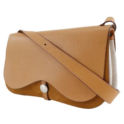 Pre-owned Hermes Brown Toile H Shoulder Bag ()