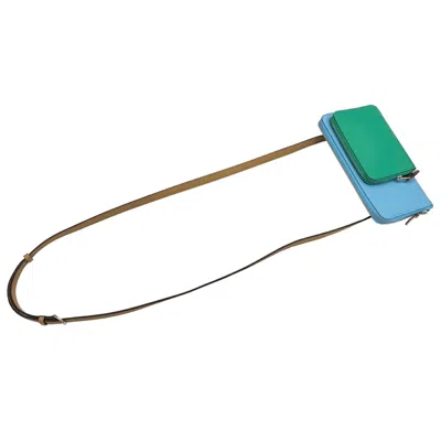 Pre-owned Hermes Celeste Mint Green Epsom Leather Swift Leather Fanny Pack Shoulder Bag () In Celeste, Mint Green