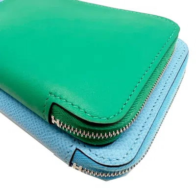 Pre-owned Hermes Celeste Mint Green Epsom Leather Swift Leather Fanny Pack Shoulder Bag () In Celeste, Mint Green