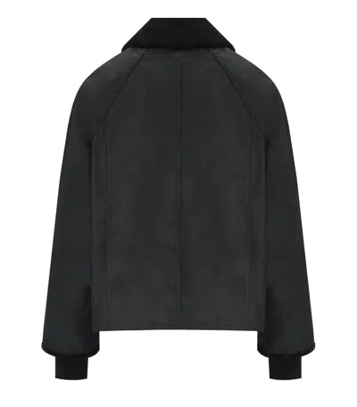 Barbour Cropped Beadnell Wax Collar Jacket