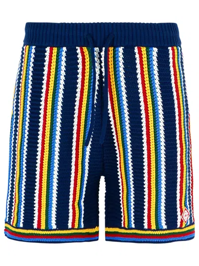 Casablanca 'striped Viscose Bermuda Shorts'