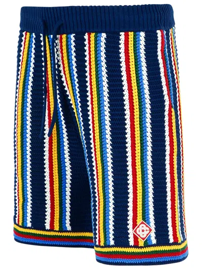 Casablanca 'striped Viscose Bermuda Shorts'