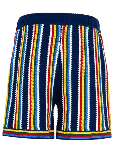 Casablanca 'striped Viscose Bermuda Shorts'
