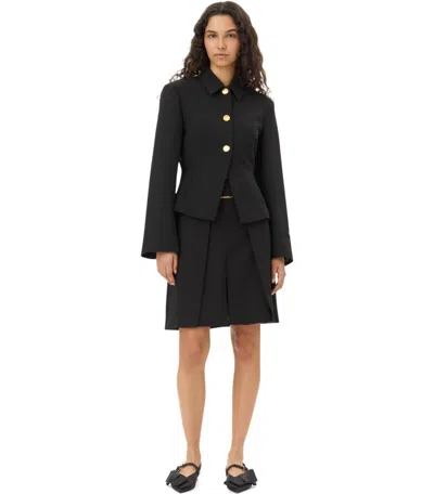Ganni Technical Twill Blazer For