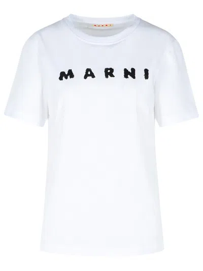 Marni Classic Short-sleeve T-shirt With Scribbled Logo