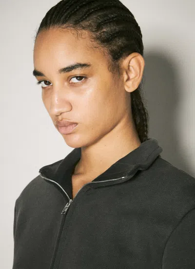 Alexander Wang Cropped Cotton Jacket In Black