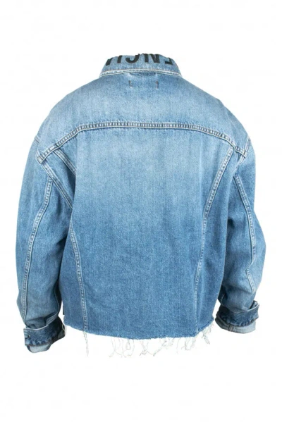 Balenciaga Women Denim Jacket In Blue