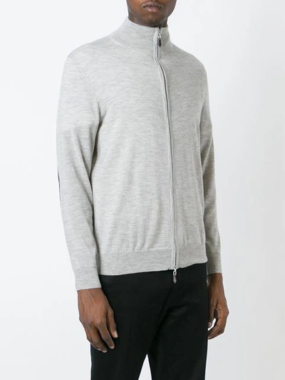 Shop N•peal 'the Hyde' Full Zip Sweatshirt In Grey