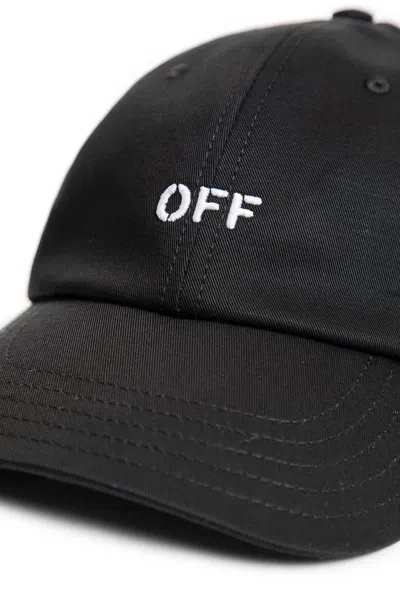Off-white Logo Hat In Black