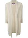 Polo Ralph Lauren Ralph Lauren Fold Quarter Sleeve Draped Cardigan Coat - Neutrals In Neutrals