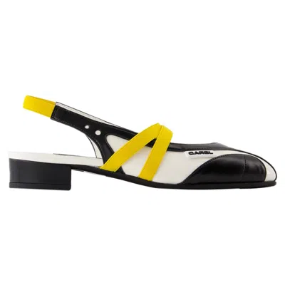 Carel Paris Sling Back Peachy In Black